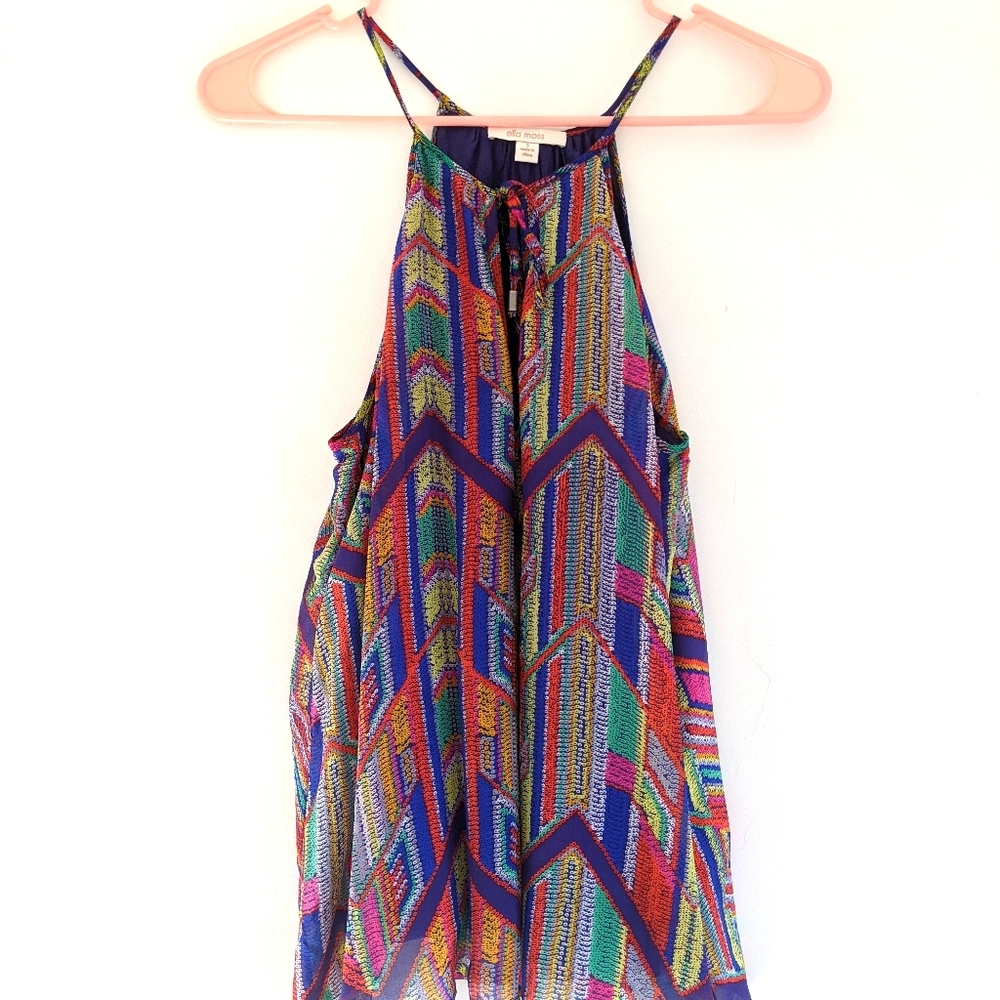 Ella Moss Mazatlan Racerback Tank anthropologie S